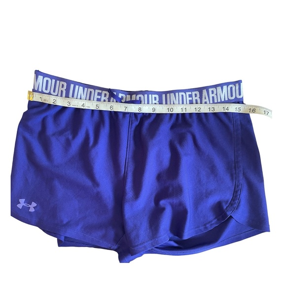 Purple Women’s Under Armour Loose Fitting Running Shorts Size Medium - Picture 4 of 5